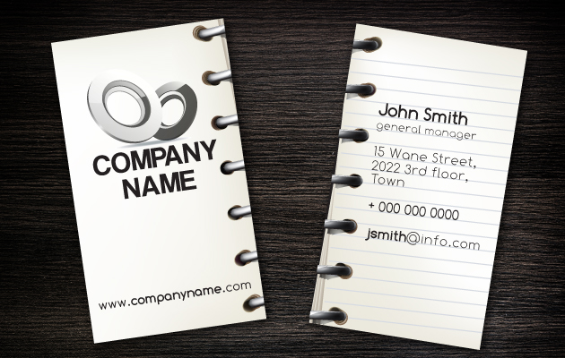 Notebook Business Card