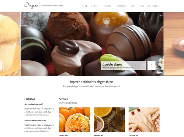 Impero: Minimalistic WordPress Theme