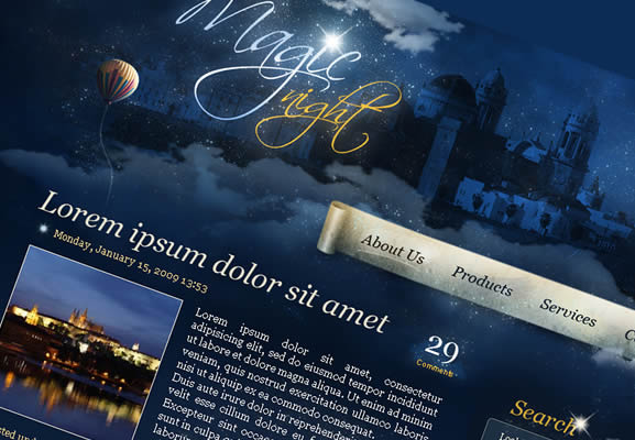 Magic night theme