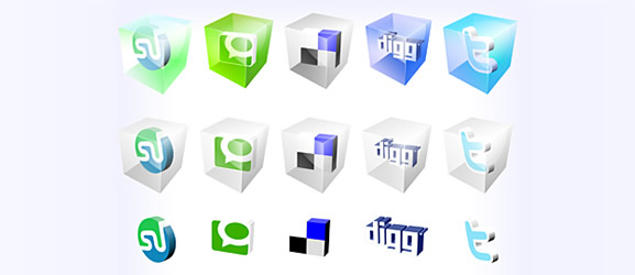 Free Vector Social Bookmark Icons