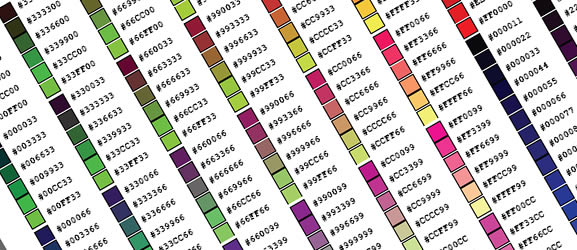 RGB Colour codes