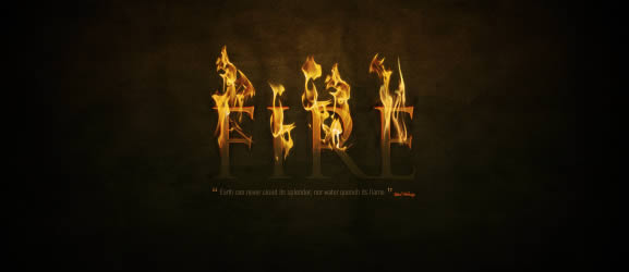 Dramatic Text on Fire Effect in Photoshop Dramatic Text on Fire Effect in Photoshop