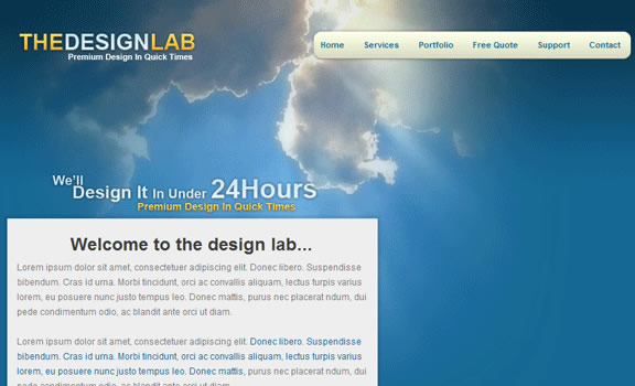 The Design Lab: PSD Conversion