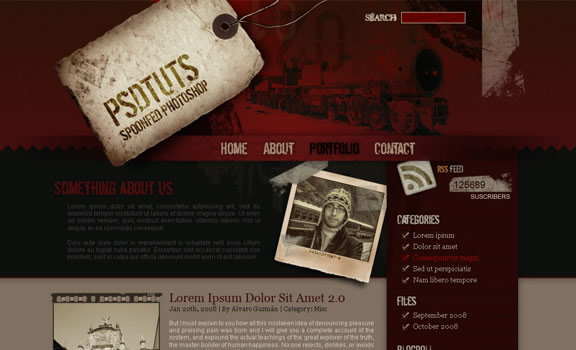 How to Create a Grunge Web Design in Photoshop