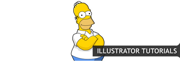 Drawing homer simpson in illustrator