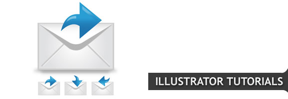 Create an envelpe icon with a satin feel