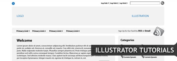 Building a Website Wireframe in Illustrator
