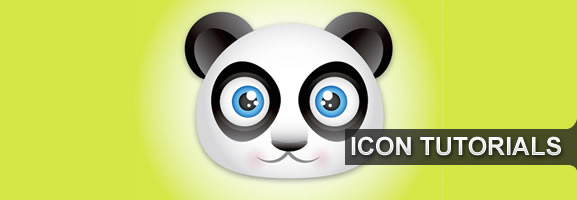 Create a Cute Panda Bear Face Icon