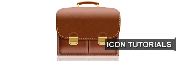 Create a Leather-Textured, Realistic Briefcase Icon 