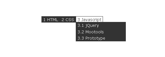 Create a multilevel Dropdown menu with CSS and improve it via jQuery