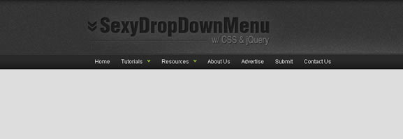Sexy Drop Down Menu w/ jQuery & CSS