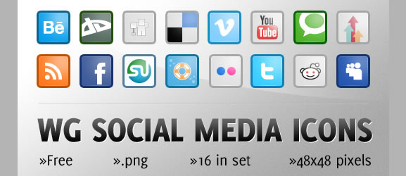 Free social media icon set