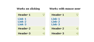Making accordion menu using jquery
