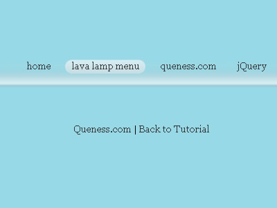 Simple Lava Lamp Menu Tutorial with jQuery