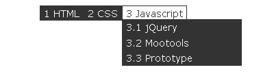 Create a multilevel Dropdown menu with CSS and improve it via jQuery