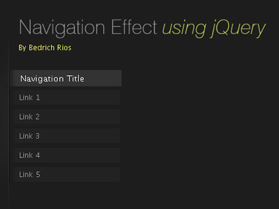 How To Create A Mootools Homepage Inspired Navigation Effect Using jQuery 