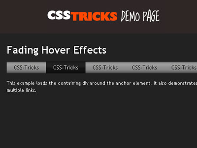 Color Fading Menu with jQuery