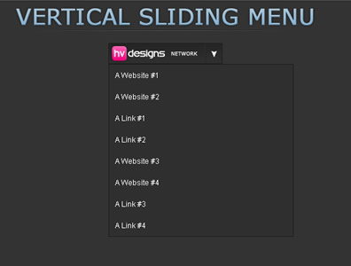 Sliding Jquery Menu
