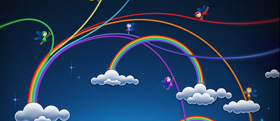 Animated Rainbow Wallpaper