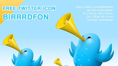 Free pixey birrrdfon twitter icons
