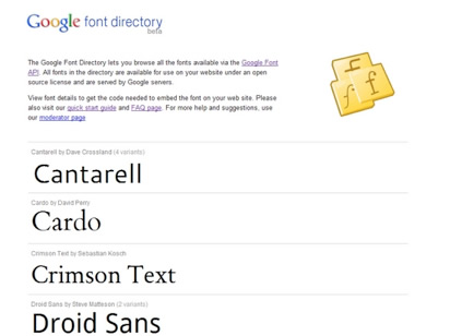 Google's Font API