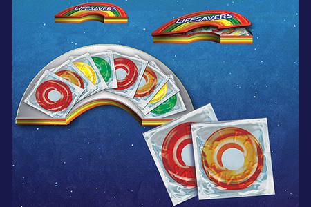 Lifesavers Condom Package Design