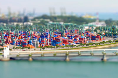Containers at the Brani Terminal