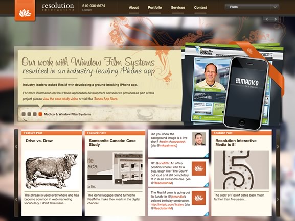 Resolution interactive media