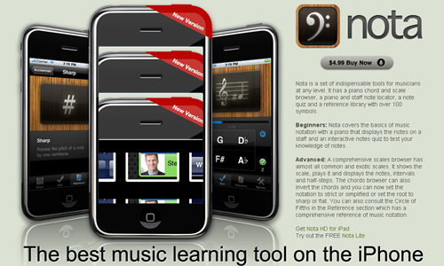 Nota iPhone app