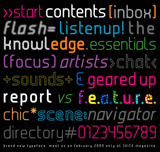 JUICE Typefamilysets