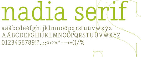 Nadia serif