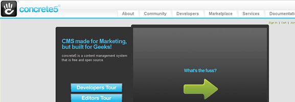 Concrete5 free CMS