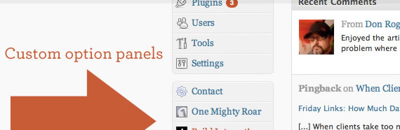 Create Custom Option Panels with WordPress 2.9