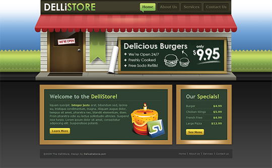 50 Free PSD website templates