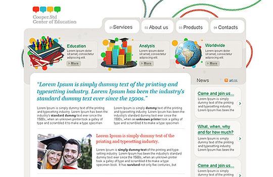 50 Free PSD website templates