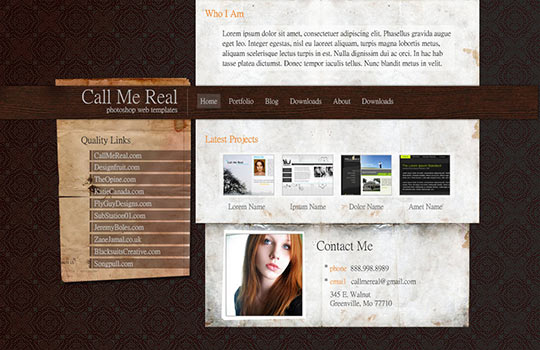 50 Free PSD website templates