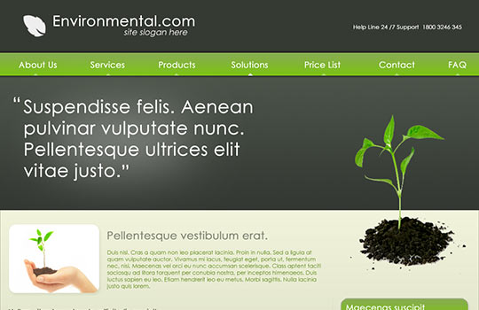 50 Free PSD website templates