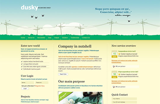 50 Free PSD website templates