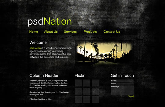 50 Free PSD website templates