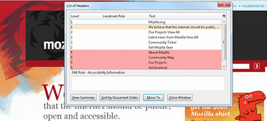 Firefox addons - Accessibility Evaluation Toolbar