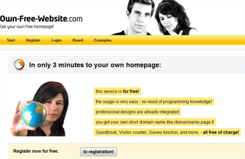 Own Free Website