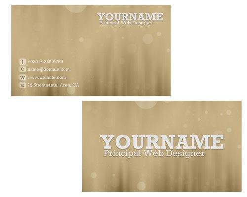 bokeh-business-card
