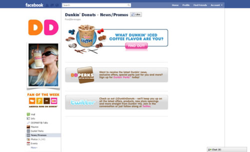 Dunkin Donuts Facebook Page Dunkin Donuts Facebook Page