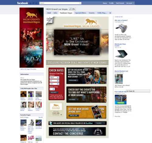 MGMGrand Facebook Page