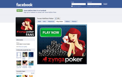Texas Hold Em Facebook Page