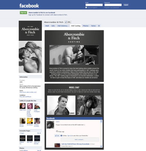 Abercrombie Facebook Page Abercrombie Facebook Page