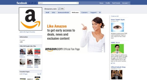 Amazon Facebook Page Amazon Facebook Page