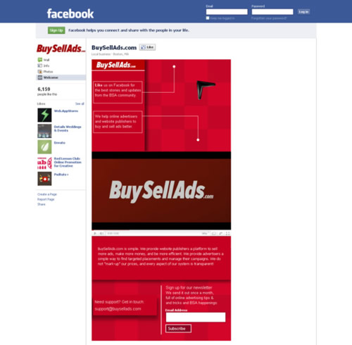 buysellads Facebook Page buysellads Facebook Page
