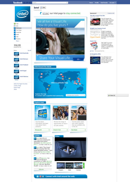 intel Facebook Page intel Facebook Page