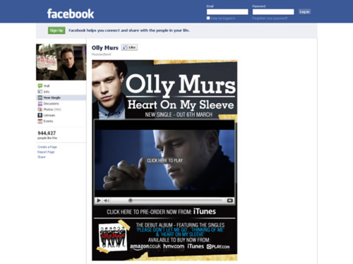 Olly Murs Facebook Page